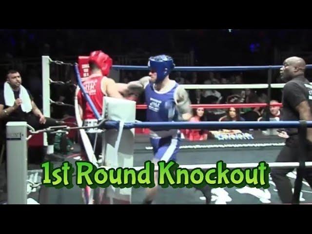 White Collar Boxing 1st Round Knockout (TKO)