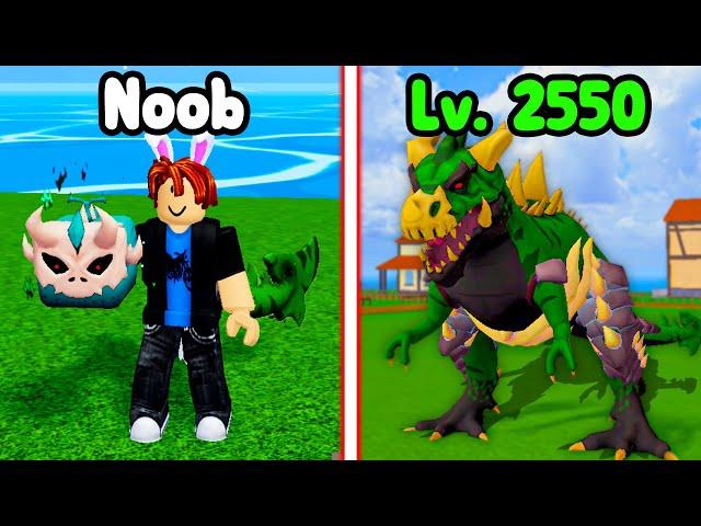 Noob To Pro Level 1 - 2550 WITH T-REX FRUIT in Blox Fruits!