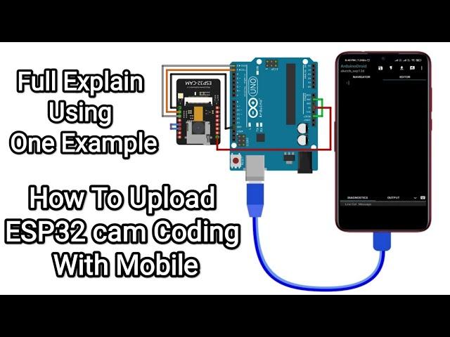 How to program esp32 cam using arduinodroid app How to program esp32-cam