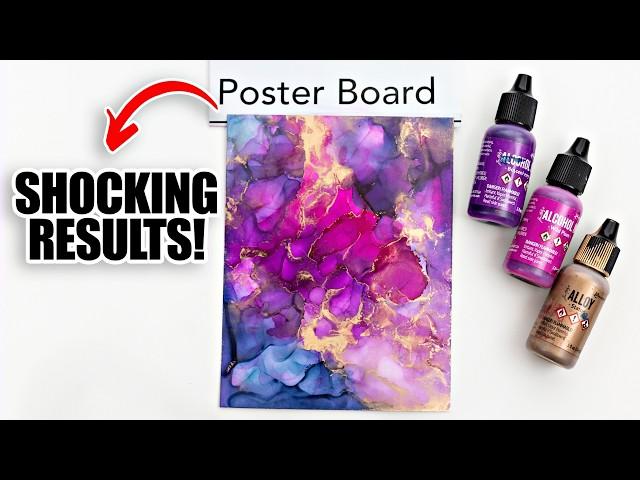 Exploring Alcohol Ink Techniques on Poster Board