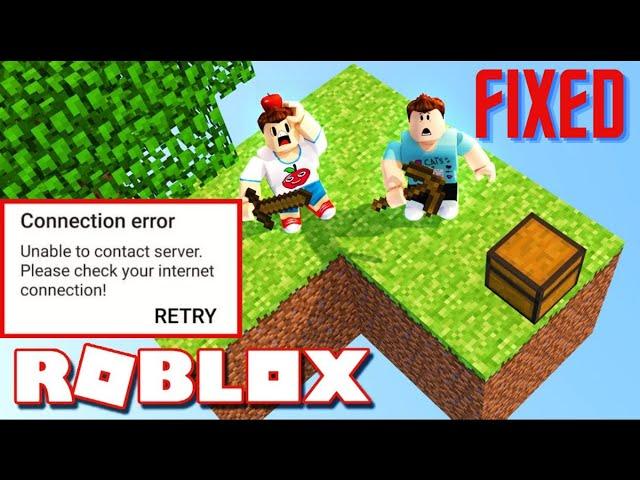 Roblox Unable to Contact Server Error on Android | Connection Error Fixed | Android Data Recovery