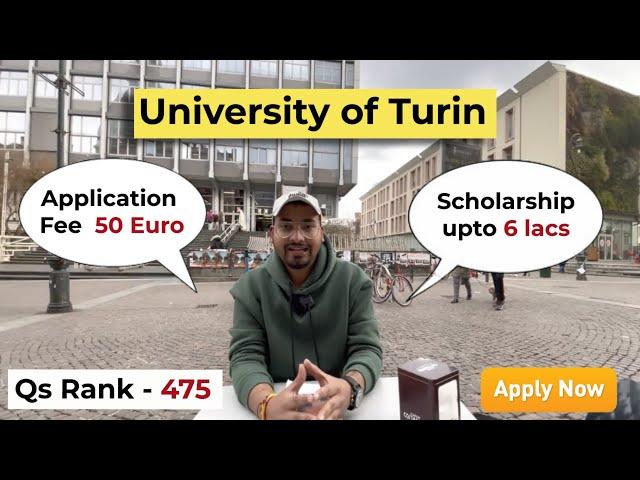 UNIVERSITY OF TURIN ! ADMISSION ! TUITION FEE ! SCHOLARSHIP