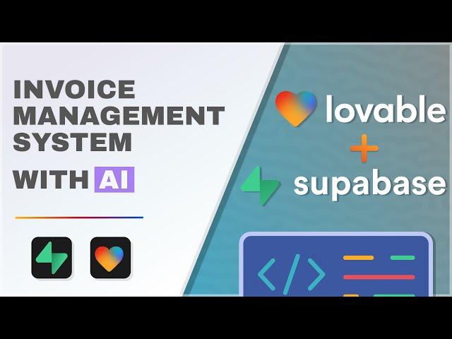 Build an Invoice Management Application using Lovable and Supabase