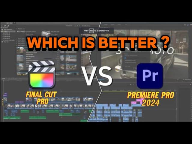 Premiere pro 2024 vs Final cut pro | Best video editing software
