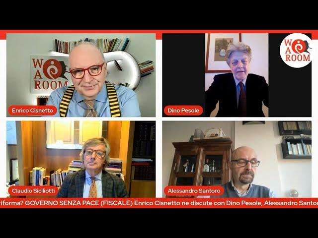 War Room di Enrico Cisnetto con Dino Pesole, Alessandro Santoro e Claudio Siciliotti