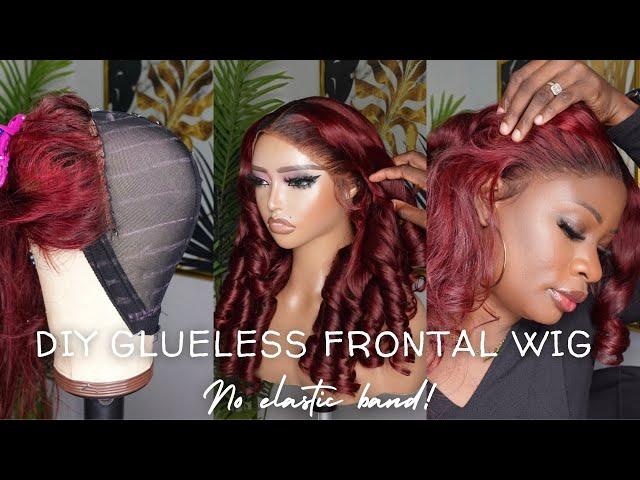 DIY Glueless Frontal Wig | No Elastic Band | DETAILED