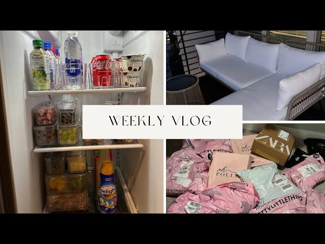 LONG WEEKLY VLOG | Kitchen Organization, New furniture, Amazon Haul, Shopping, Cooking, Date Night