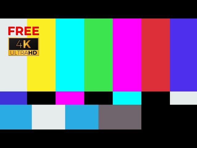 TV NO SIGNAL Sound Effect 1 HOUR [FREE 4K DOWNLOAD]