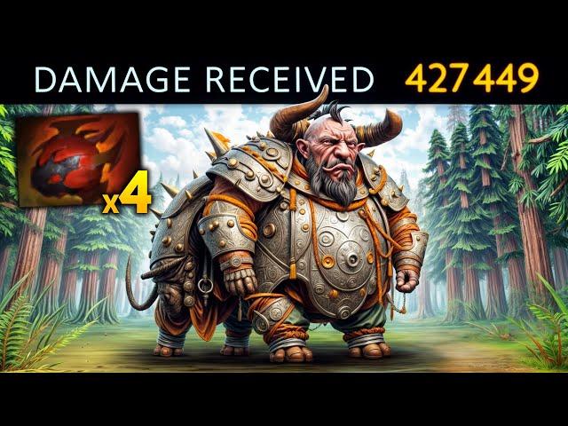 Raid Boss Centaur Warrunner +11000 Healthx4 hearts | Dota 2 Gameplay