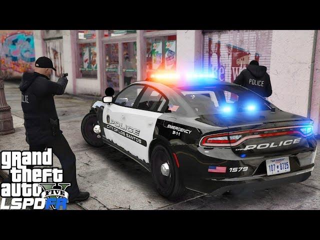 GTA V Playing As A Cop At Night I LSPDFR Patrol