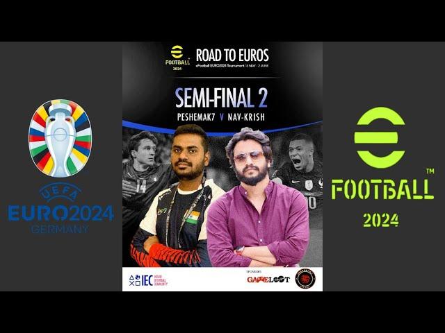 IEC EURO2024 | Semifinal 2 | peshemak7 vs nav-krish ( Italy vs France)