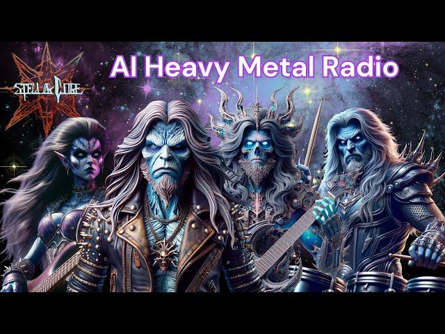 Stellar Core's AI-Generated Heavy Metal Trilogy 24/7 Live Stream: Technological Evolution in Music