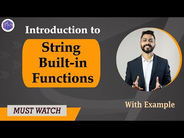 Lec-19: Python String Built-in Functions | Python  for Beginners