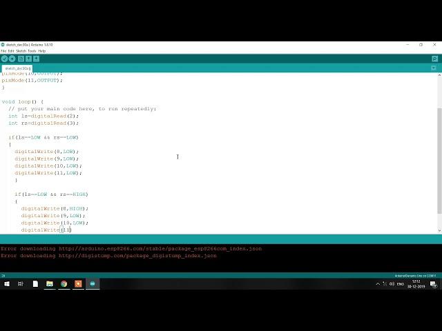 detailed explanation of code for line follower robot and also how to upload the code in arduino uno