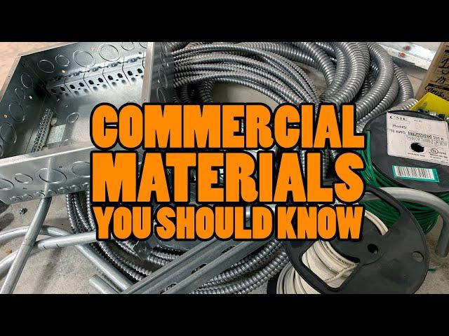 COMMERCIAL ELECTRICAL MATERIALS Apprentice Electricians Should Know