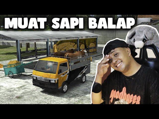 FUNNY TRUCK CAN FIT COWS - Truck Simulator Indonesia (TRUCKSID)