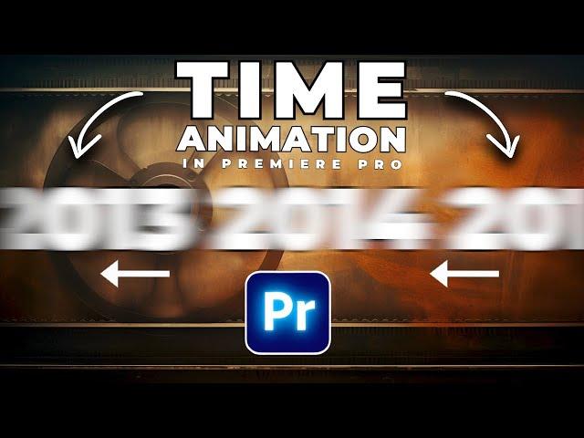 SCROLLING Timeline YEAR ANIMATION In Premiere Pro