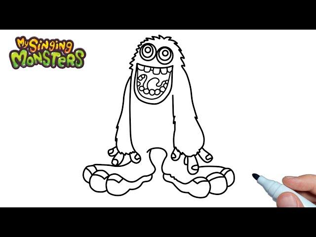 How to draw Mammott from My Singing Monsters step by step