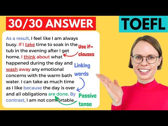 TOEFL Writing Task 2 Sample Answer 30/30