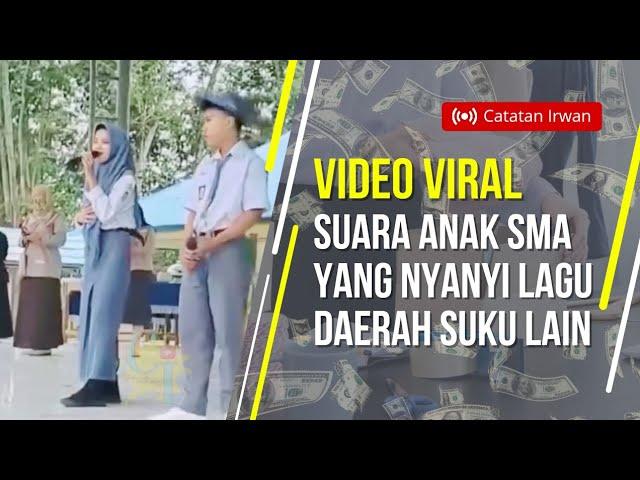 VIDEO VIRAL, SUARA MERDU ANAK SMA YANG NYANYI LAGU DAERAH SUKU LAIN.. #viralvideo #laguviral