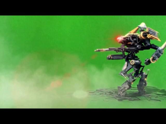 GREEN SCREEN FOOTAGE ROBOT ATTACK