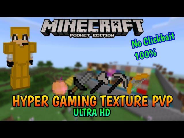 Hyper Gaming PvP Texture Pack [16×16] - Best PvP Texture Pack For Minecraft PE v1.14/1.15/1.16