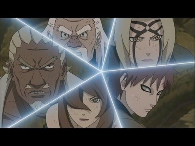 Naruto-Madara vs Five Kages