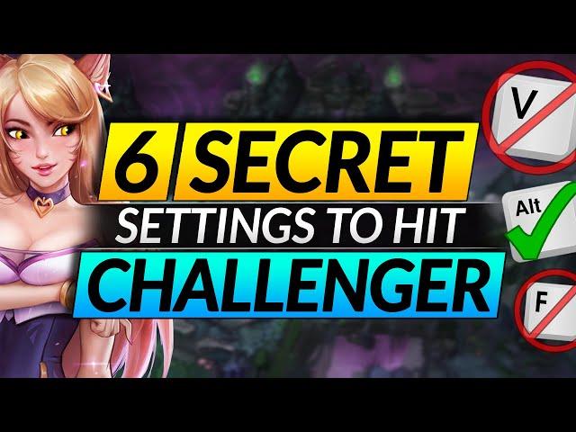 6 Settings to INSTANTLY INCREASE Your WINRATE - Challenger Guide - League of Legends