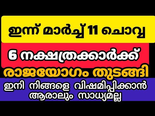 മാർച്ച് 11 മുതൽ രാജയോഗ ജീവിതം ലഭിക്കാൻ പോകുന്ന നക്ഷത്രക്കാർ... 90 ദിവസത്തിനുള്ളിൽ അത്ഭുതം നടക്കും