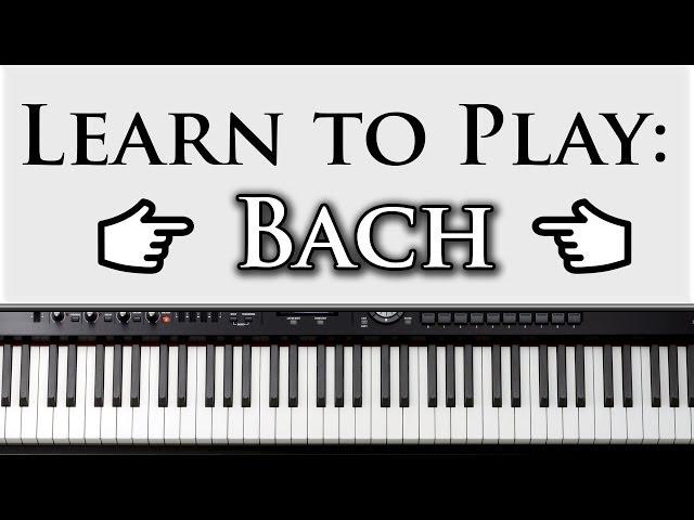 Learn to Play Bach's Prelude in C Major: Beginner Piano Lesson Video