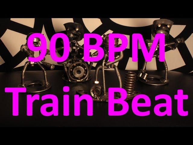 90 BPM - Train Beat Country Rock - 4/4 Drum Track - Metronome - Drum Beat