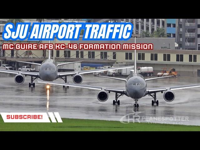 KC-46 Pegasus in Action: Formation Mission at San Juan Airport, Puerto Rico