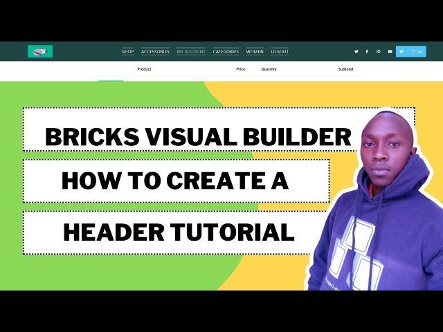 Bricks builder tutorial: How to create header with bricks visual builder tutorial.
