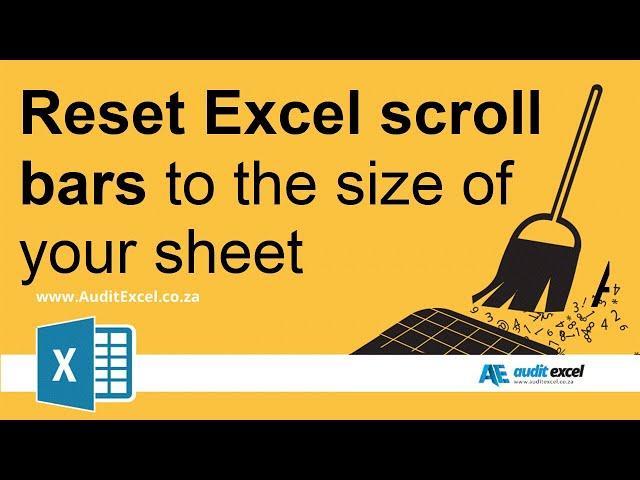 Resize Excel scroll bar to smaller sized spreadsheet