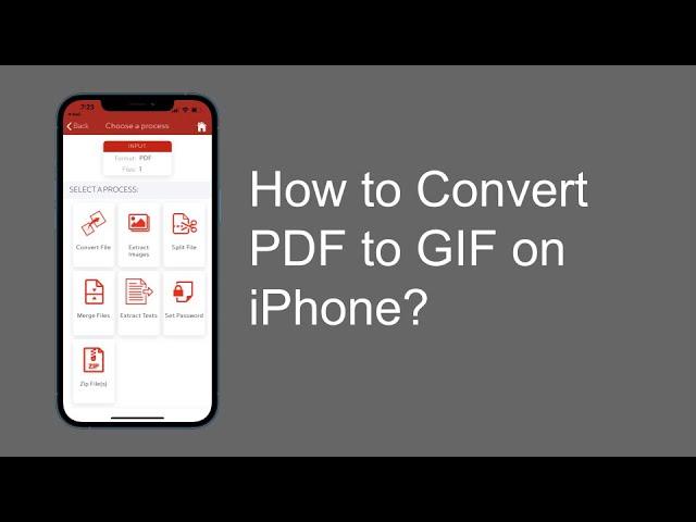 How to Convert PDF to GIF on iPhone?