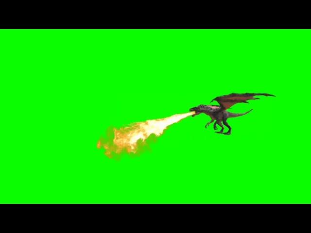 FREE: Awesome Fire Breathing Dragon Animation with Sound Effect Green Screen