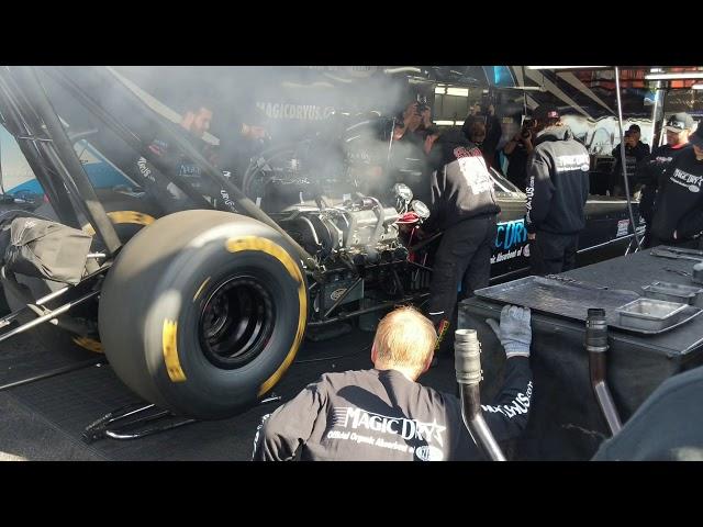 *4K* NHRA TOP FUEL THROTTLE WHACK - UP CLOSE AND PERSONAL