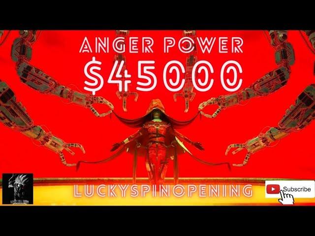 $45,000 UC  New Anger Power Lucky Spin PUBG MOBILE BGMI | New 8 Mythic Crate Opening spin |