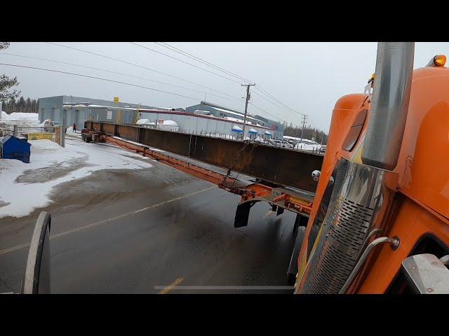 146 feet long and Julie’s first day steering a trailer 