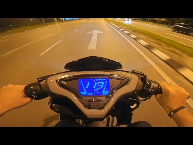 POV: Late night ride to home on my YAMAHA NVX 155 V2