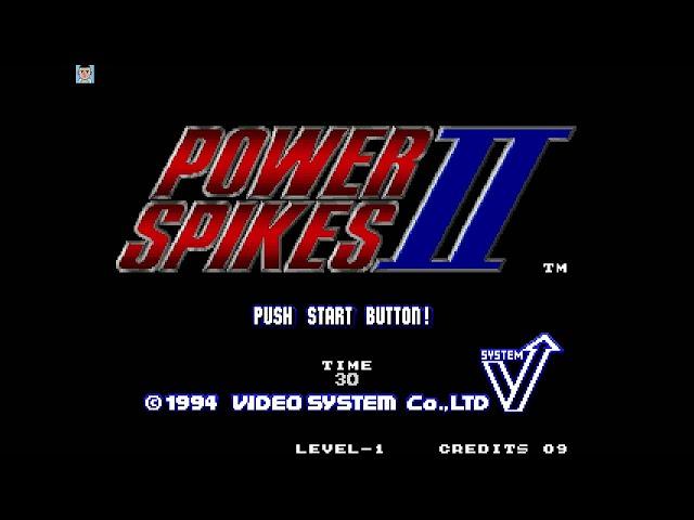 Longplay Casual - Power Spikes II (Neo Geo) HD 1994