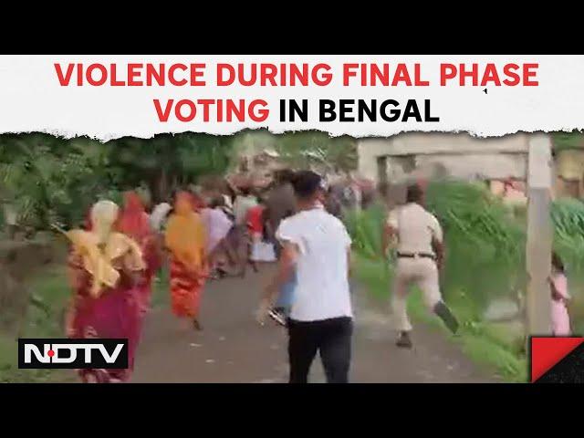 Jadavpur Poll Violence | Violence During Final Phase Voting In Bengal, EVM Tossed Into Pond