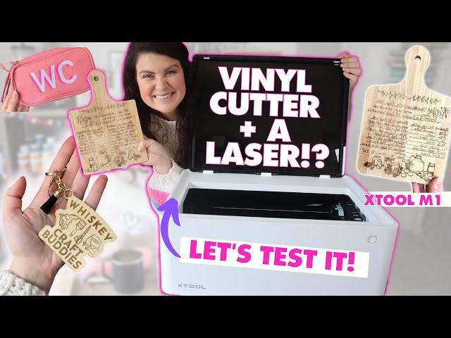  WOAH! A vinyl blade PLUS a laser? Let's test it! | xTool M1 10W Diode Laser Review