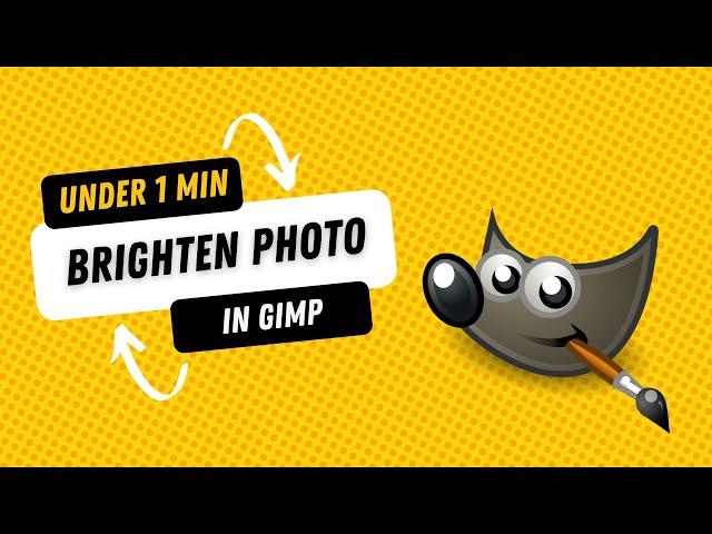 How to Brighten Photo in GIMP