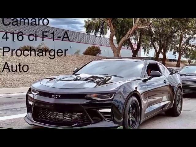 416 CI F1A Procharged Camaro SS vs 2003 Mustang Mach 1 Turbo