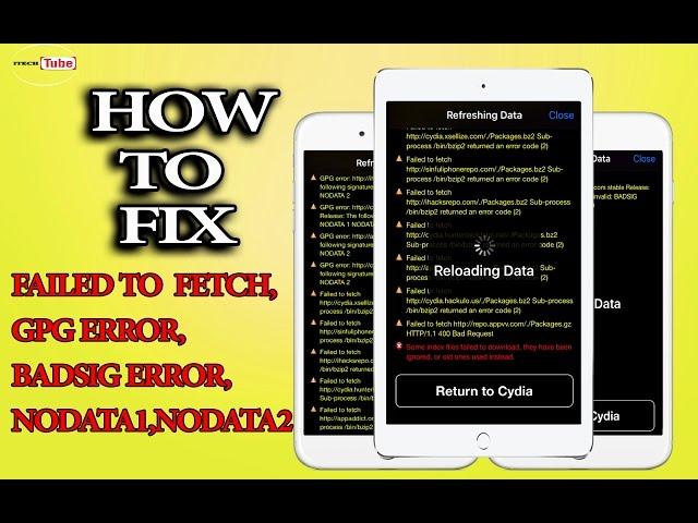 How to fix FAILED TO FETCH,GPG ERROR,BADSIG ERROR,NODATA 1,2