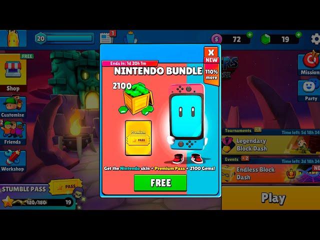 NEW NINTENDO *FREE* GIFTS!! - Stumble Guys Concept