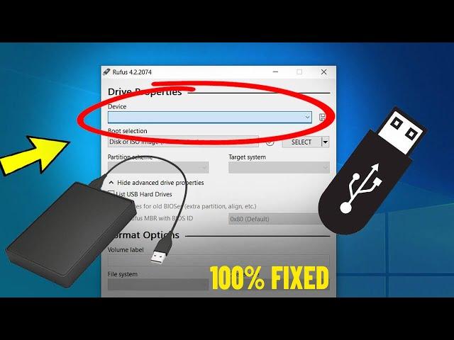Gelöst : Rufus erkennt plötzlich USB Sticks nicht mehr und externe Festplatte in Windows 11/10/8/7 
