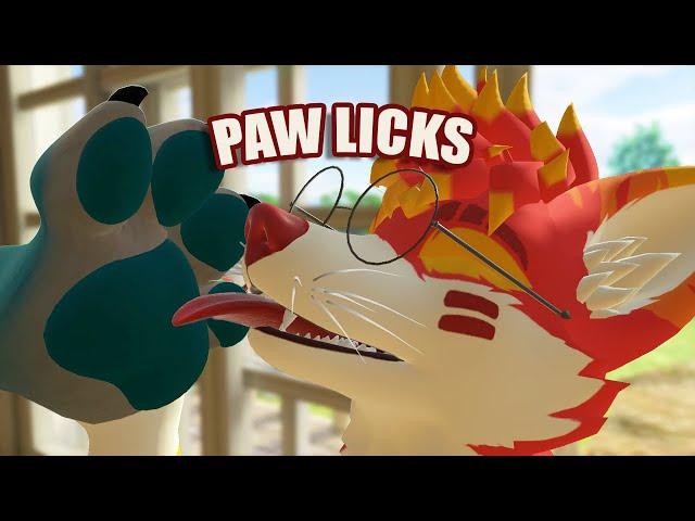 [Furry ASMR] Paw Licking/Licks  (Intense Maw Sounds) [3DIO Mono]