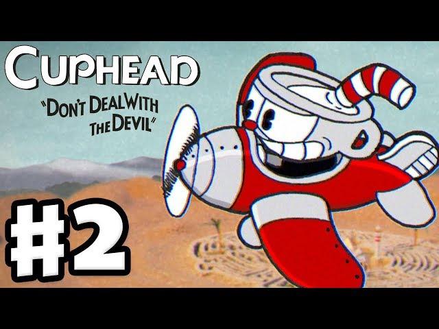 Cuphead - Gameplay Walkthrough Part 2 - Don't Deal with the Devil! World 2 Bosses! (PC)